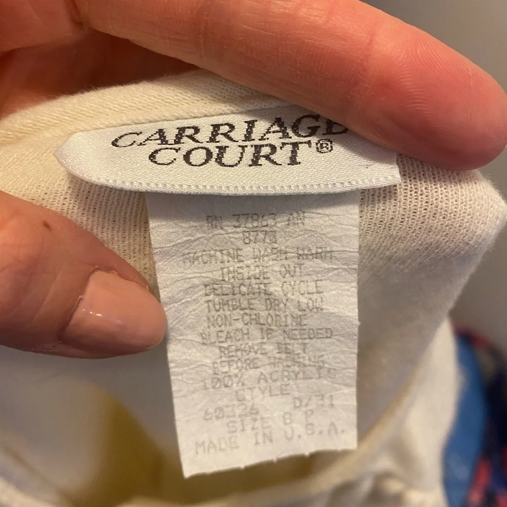 2 FOR $20 Vintage Carriage Court Midi Knit Dress Shoulder Pads 8P - Picture 5 of 7